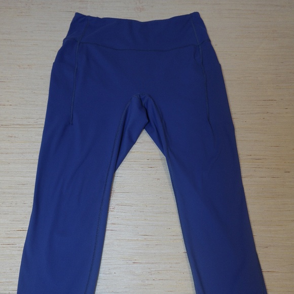 FWD Women’s High Rise Performance Leggings Blue Activewear Size L - Picture 2 of 4